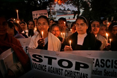 India churches protest Hindu extremism