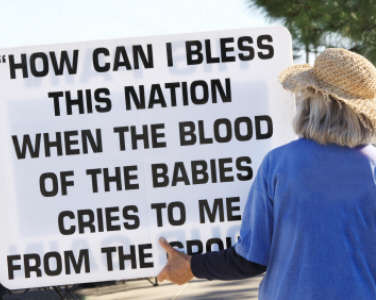 abortion protestor