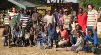 OM Zambia building team