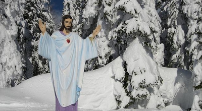 Jesus statue in Montana