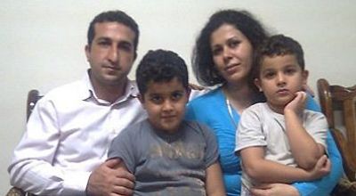 Youcef Nadarkhani and family.