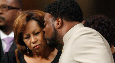 Eddie Long with wife, Vanessa