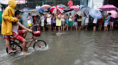 Philippines flood victims