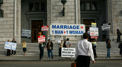 same-sex marriage protesters