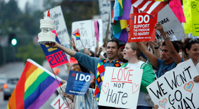 gay marriage rally