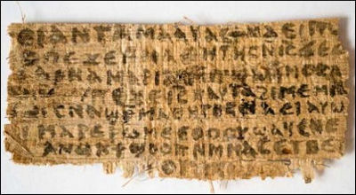 papyrus fragment in which Jesus seems to refer to his wife