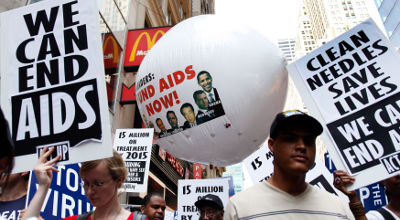 HIV/AIDS rally