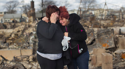 Hurricane Sandy victims grieve