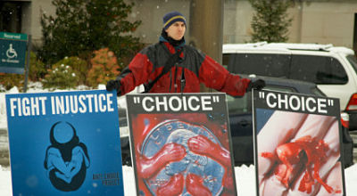 anti-abortion signs