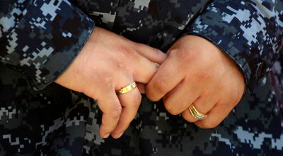 lesbian military couple