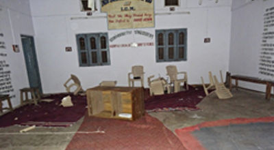 damaged church property