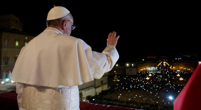 Pope Francis on St. Peter's balcony