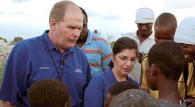 Phil and Pam Rhodes in Haiti