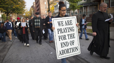 Anti-Abortion protesters