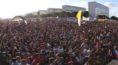 evangelical rally in Brazil