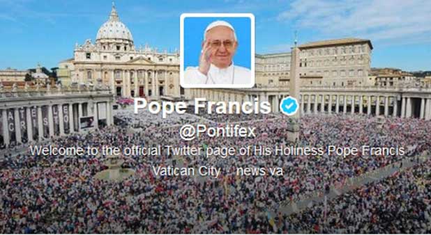 Pope Francis' Twitter account
