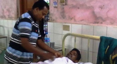 pastor at hospital in India