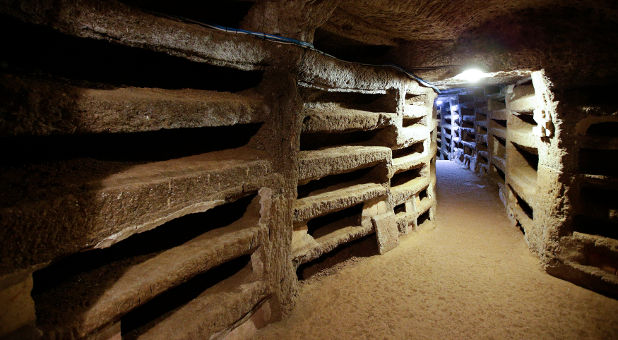 catacomb of Priscilla in Rome