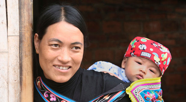 China mother and child