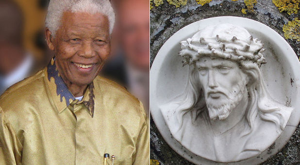 Nelson Mandela, Jesus statue