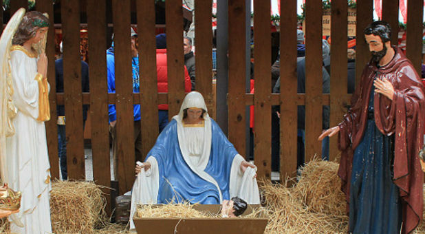 American Nativity Scene
