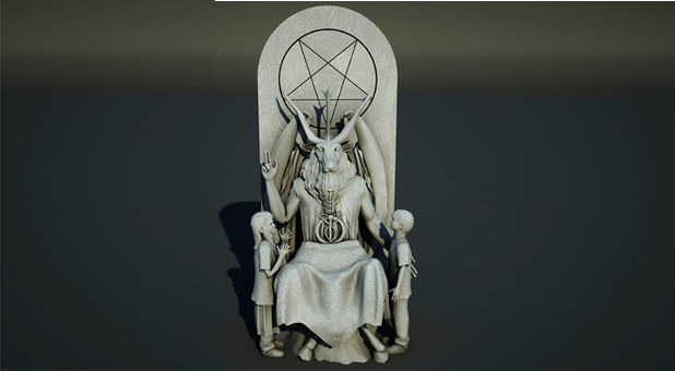Satanist statue