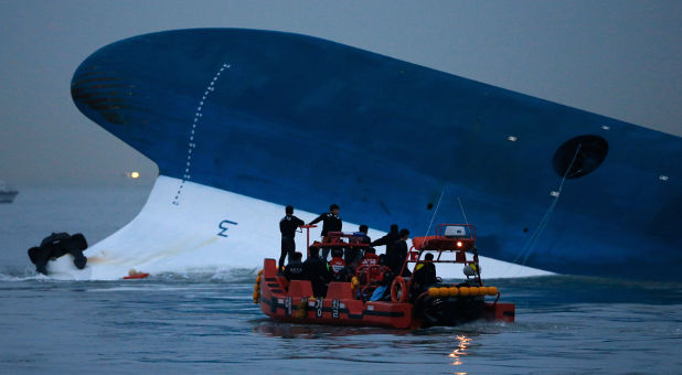 capsized South Korean ferry
