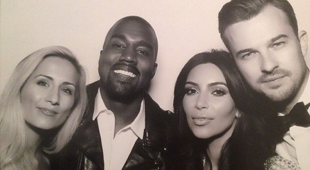 Kanye West, Kim Kardashian, Rich Wilkerson Jr.