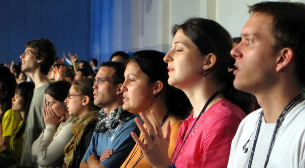 Church service worship