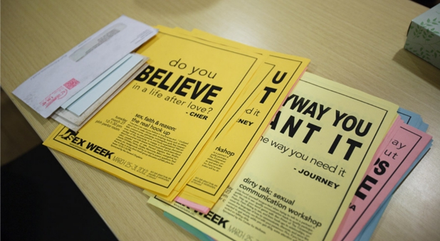flyers from Harvard Sex Week