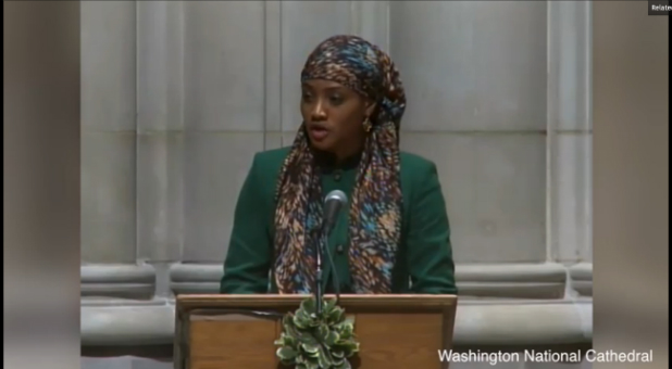A Muslim prayer service was hosted in the Washington National Cathedral last week.