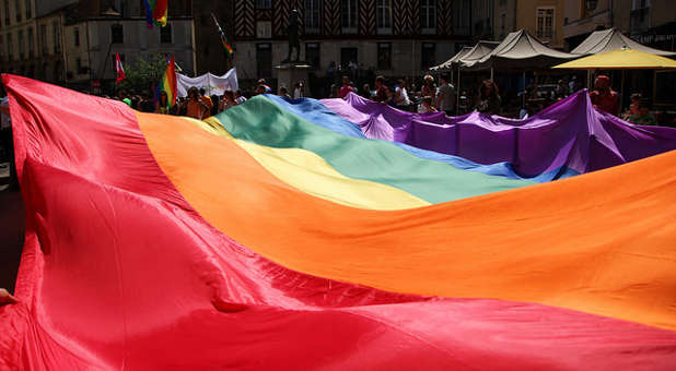 An LGBT pride march