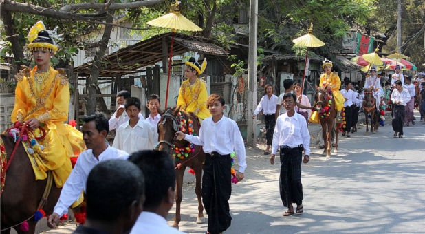 Buddhist ceremonial march