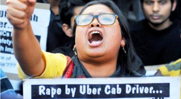 A passenger charged an Uber driver with rape in India.