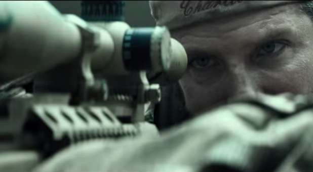 Bradley Cooper as Navy Seal sniper Chris Kyle.