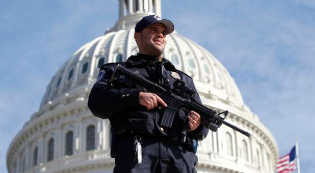 A guard at the U.S. Capitol