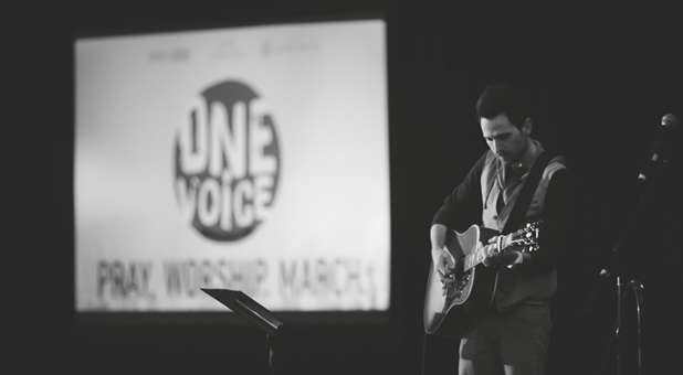 OneVoiceDC led a worship service on the eve of March for Life 2015.