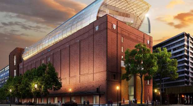 Exterior rendering of the eight-story, 430,000-square-foot Museum of the Bible. Opening in 2017, the museum is being designed by lead architect group Smith Group JJR
