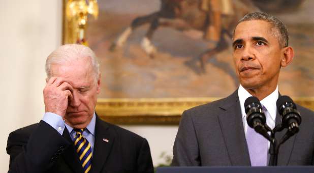U.S. Vice President Joe Biden and U.S. President Barack Obama