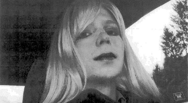Army Pfc. Bradley Manning, the U.S. soldier convicted of giving classified state documents to WikiLeaks, is pictured dressed as a woman in this 2010 photograph.