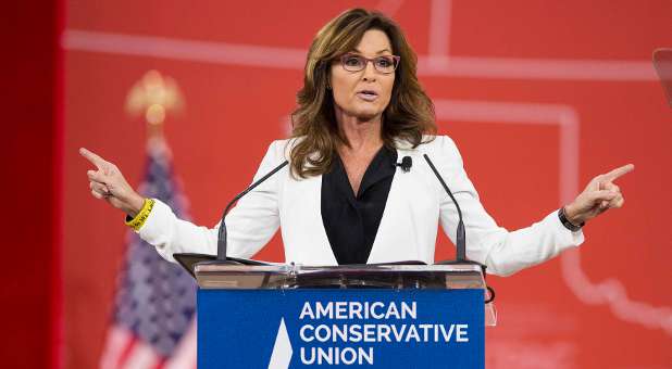 Former Republican Governor of Alaska Sarah Palin speaks at the 42nd annual Conservative Political Action Conference (CPAC).