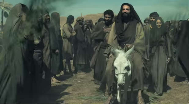 While filming this scene in National Geographic's version of 'Killing Jesus,' the actor who plays Peter says the Spirit was moving.