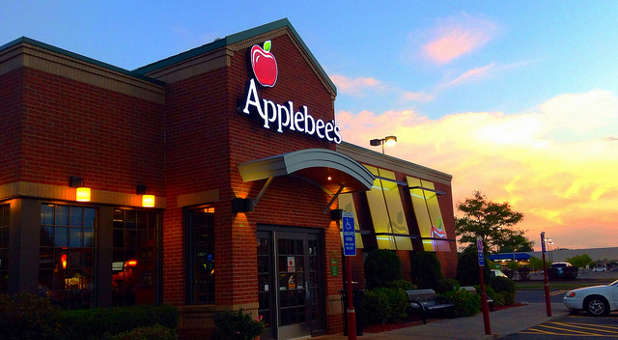 A man received burns when he bowed his head a bit too close to Applebee's sizzling fajitas during his prayer.