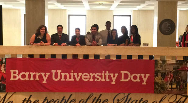 Students from Barry University in Miami, Fl.