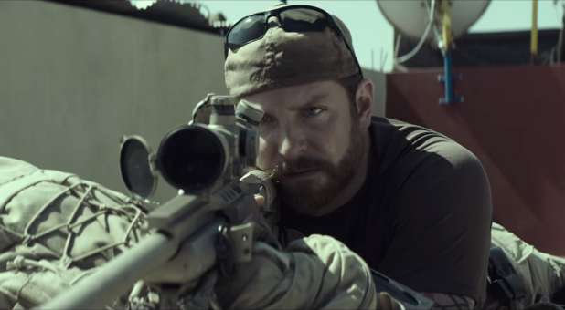 Bradley Cooper as Chris Kyle in 'American Sniper.' University of Michigan initially banned the showing of the film for 'anti-Muslim' rhetoric.