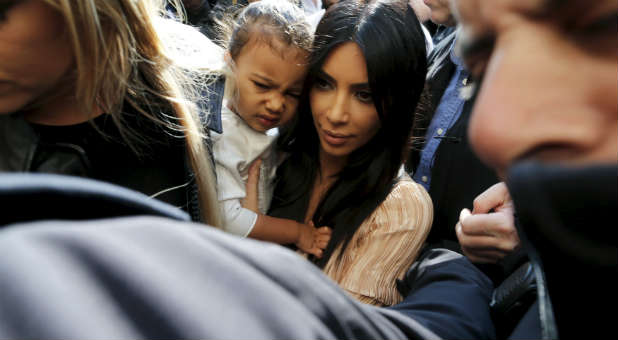 Kim Kardashian and husband, Kanye West, had their daughter, North West, baptized in a 12th-century church.