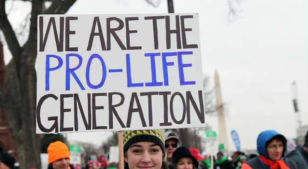Pro-life generation sign