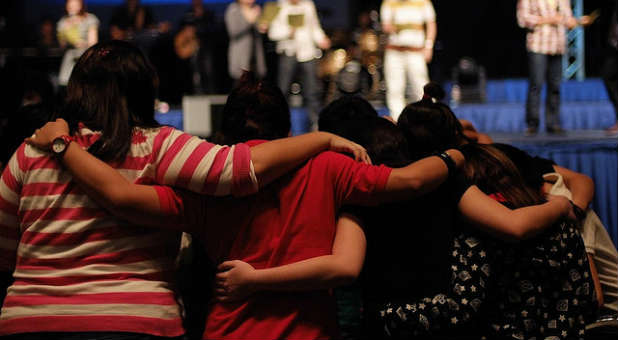 Youth group prayer