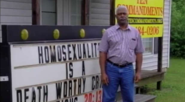 This pastor says homosexuality is a crime punishable by death.