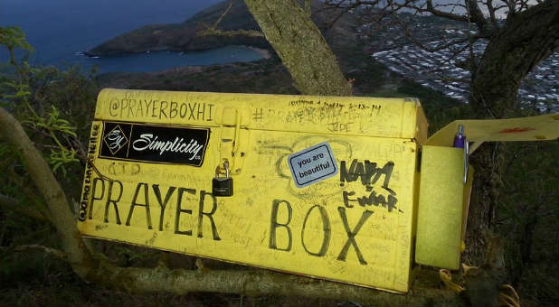 The prayer box on Koko Crater Trail.